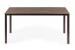 6 személyes kerti asztal 156x78 cm polywood barna