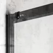 Olga SQ Element 80x90 fekete szögletes zuhanykabin tálca nélkül