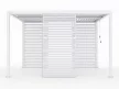 LUXE Lamellás oldalpanel (R) 123x218cm 4 m-ig fehér