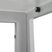 Ezra 140 cm szögletes üveg étkezőasztal