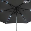 Solari kerti napernyő led lámpával szürke 300 cm