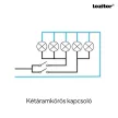 Nova csillárkapcsoló 105 szürke szálcsiszolt kerettel