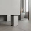 Uni bútorláb 60 mm ezüst