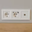 Nova dugalj, USB, TV csatlakozóval fehér kerettel