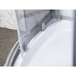 Evora White 90 hátfalas zuhanykabin zuhanytálcával
