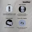 Mila hidromasszázs zuhanykabin - fekete