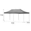 Összecsukható kerti pavilon 3x6 m