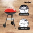 Faszenes kerti gömb grillsütő kerekes
