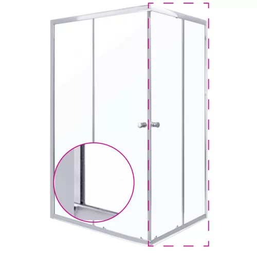 OLGA SQ 70 ELEMENT zuhanyajtó