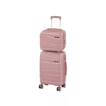 TraveLux Voyager II gurulós bőrönd szett