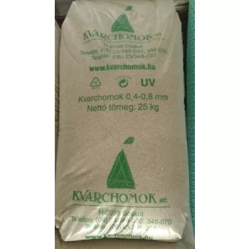 Kvarchomok, 0,4-0,8 mm homokszűrős vízforgatóhoz 25 kg
