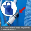 Medencecső tartókonzol 38 mm kék