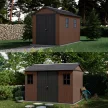 Newton Plus wide 11 x 7,5 műanyag kerti ház barna