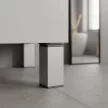 Uni bútorláb 100 mm ezüst