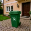 Hulladéktároló 240L zöld