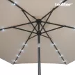 Solari kerti napernyő led lámpával bézs 300 cm