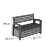Decocoat műanyag kerti pad/tároló 227 L