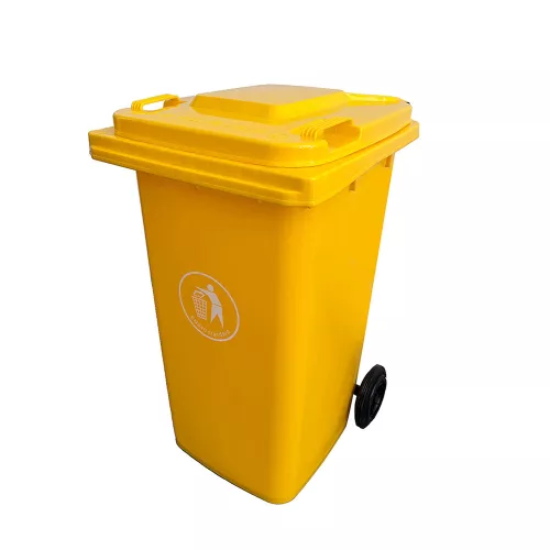 Hulladéktároló 240L sárga