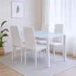 Liana 4+1 étkező garnitúra fehér