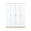 Miami gardróbszekrény 160x205 cm fehér-sonoma tölgy