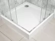 Solid SQ 100 króm szögletes zuhanykabin zuhanytálcával