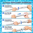 Teleszkópos rúd medence tisztító hálóhoz LMTH-01 2x180 cm, 0,8 mm, ezüst