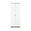 Miami gardróbszekrény 80x205 cm fehér-yorki tölgy