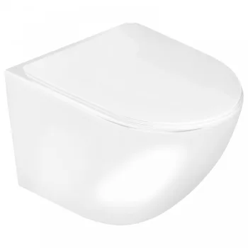 Delos WH fali rimless WC soft-close ülőkével